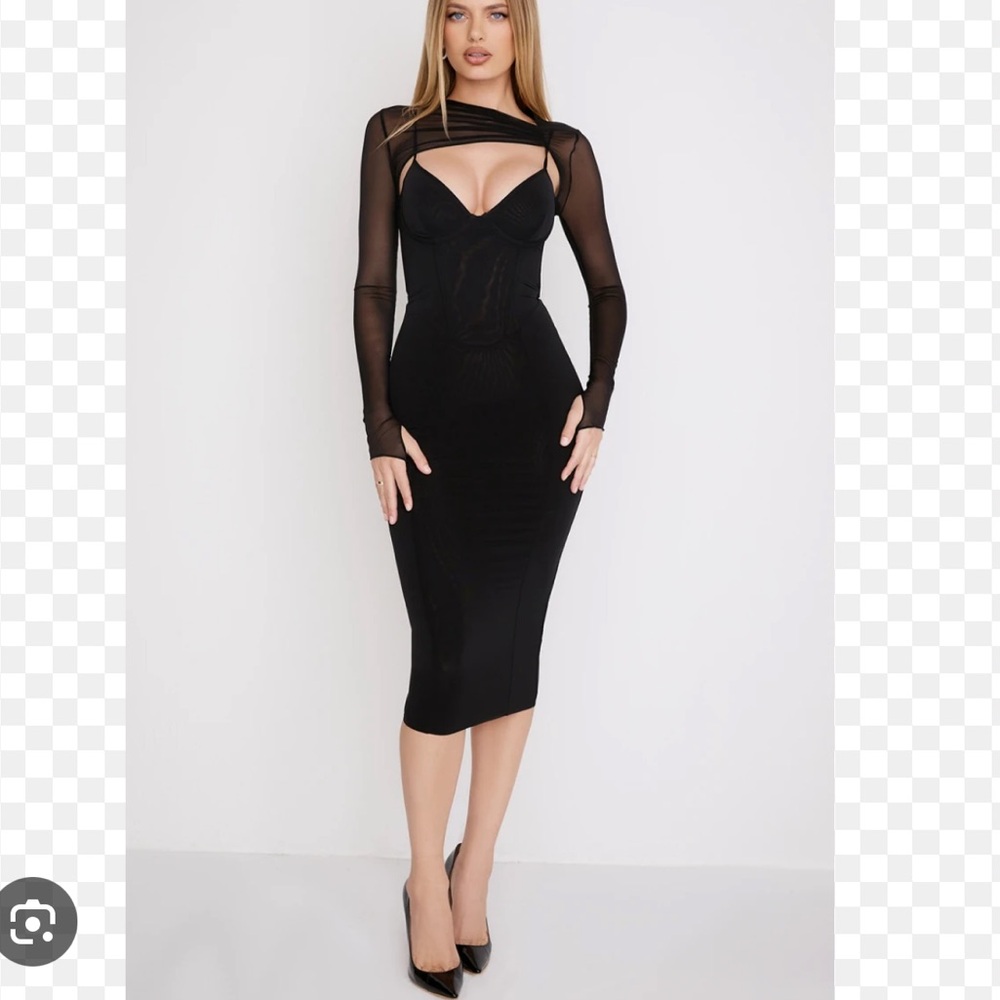 House of CB Beatrice corset midi dress new with tags small bigger cup